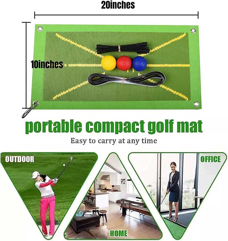 Swynner Golf Training Mat Kit for Swing Detection Practice Training Equipment