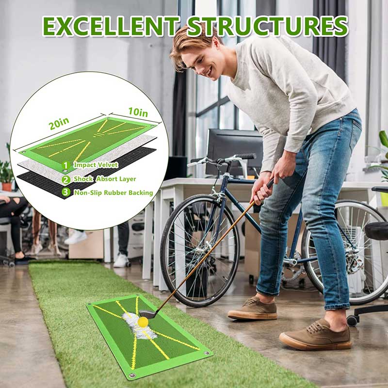 Swynner Golf Training Mat Kit for Swing Detection Practice Training Equipment