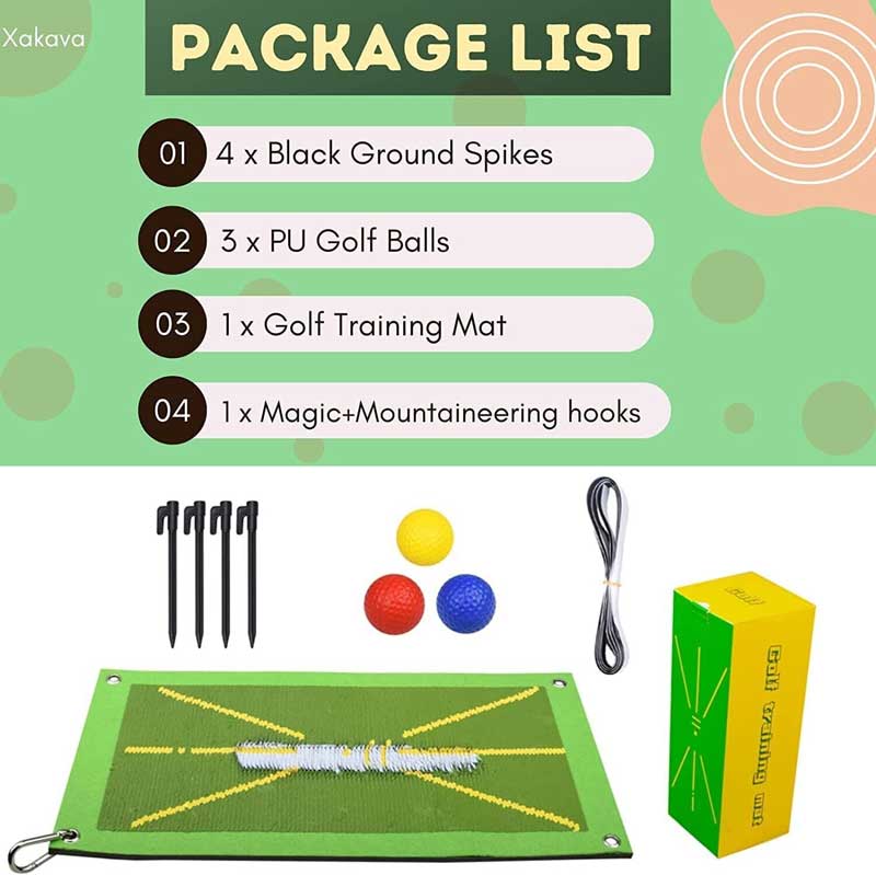 Swynner Golf Training Mat Kit for Swing Detection Practice Training Equipment