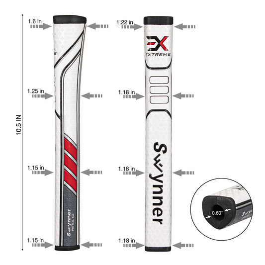 Swynner “Extreme” Pistol-Style Midsize 2.0 Golf Putter Grip Anti-slip Design
